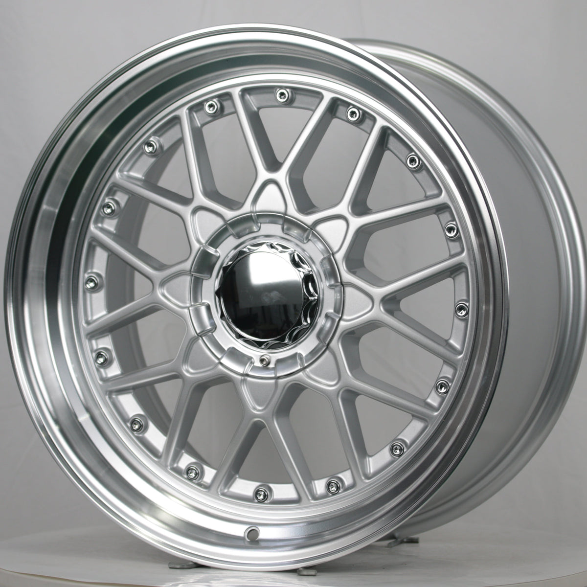 BTS-3 | BBS RS2 Style Wheels | Silver Machined Lip w/ Chrome Rivets