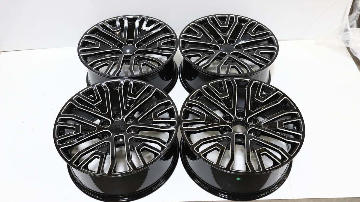 GM07 | GMC Sierra / Yukon Style Wheels | Black Milled