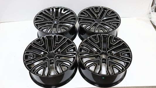 GM07 | GMC Sierra / Yukon Style Wheels | Black Milled