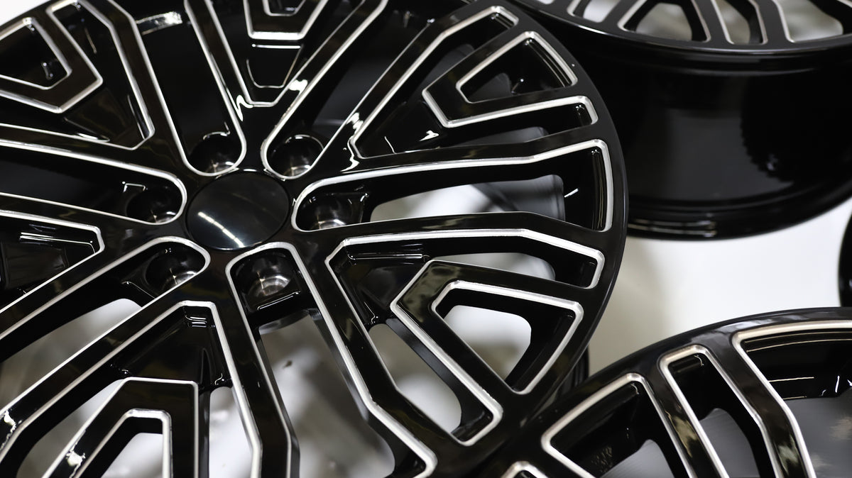 GM07 | GMC Sierra / Yukon Style Wheels | Black Milled