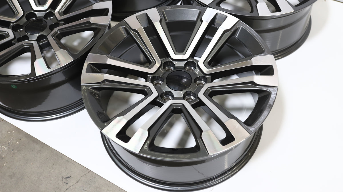 GM06 | Chevy Silverado / Tahoe Style Wheels | Matte Black