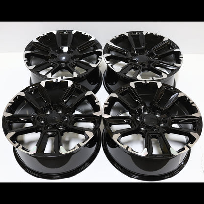 GM04 | GMC Sierra / Yukon Style Wheels | Matte Black