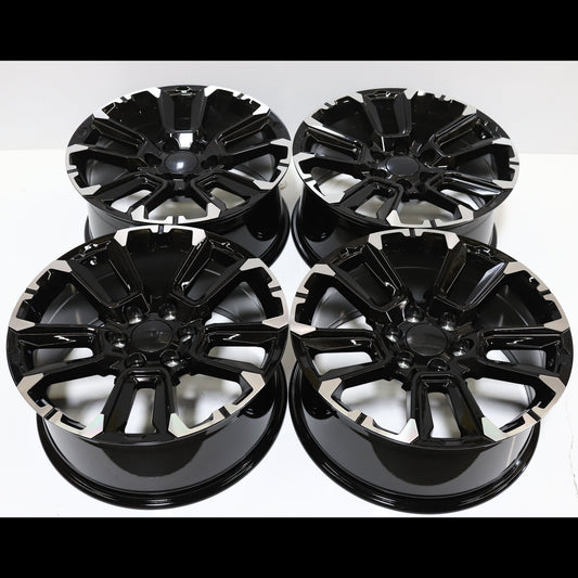 GM04 | GMC Sierra / Yukon Style Wheels | Matte Black