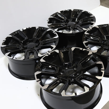 GM04 | GMC Sierra / Yukon Style Wheels | Matte Black