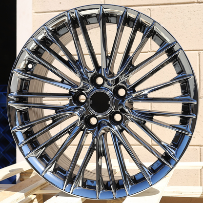 LX02 | WALD F001 Style Wheels | Black Chrome