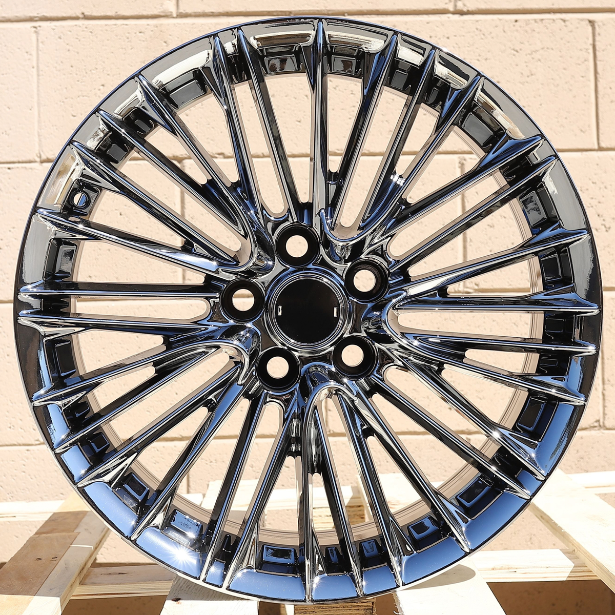 LX02 | WALD F001 Style Wheels | Black Chrome