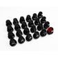 24pcs Black 12x1.5 Factory TRD Style Wheel Lug Nuts for Lexus, Scion, Toyota