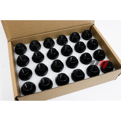 24pcs Black M14x1.5 Factory Chevy Style Wheel Lug Nuts for Silverado Tahoe Suburban Colorado