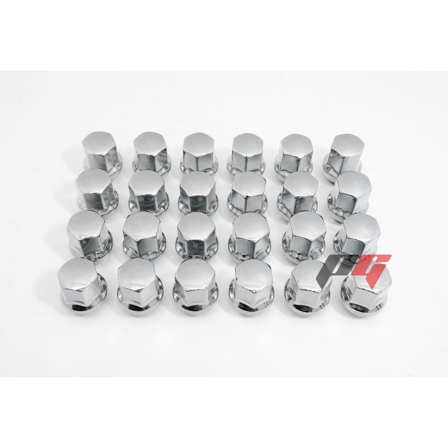 24pcs Chrome M14x1.5 Factory Chevy Style Wheel Lug Nuts for Silverado Tahoe Suburban Colorado