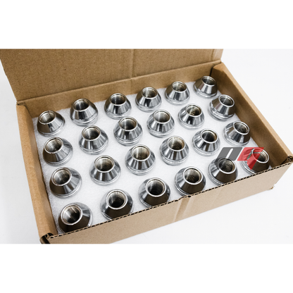 24pcs Chrome M14x1.5 Factory Chevy Style Wheel Lug Nuts for Silverado Tahoe Suburban Colorado