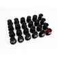 24pcs Black M14x1.5 Factory Dodge Style Wheel Lug Nuts for 2019-2022 RAM 1500