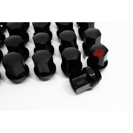 24pcs Black M14x1.5 Factory Dodge Style Wheel Lug Nuts for 2019-2022 RAM 1500