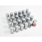 26pcs Chrome M14x1.5 Wheel Lug Nuts & 2 Keys for Silverado, Sierra, Yukon XL 1500