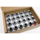 24pcs Chrome M14x1.5 Bulge Acorn Wheel Lug Nuts 1.75" for Chevy GMC Silverado Sierra 1500