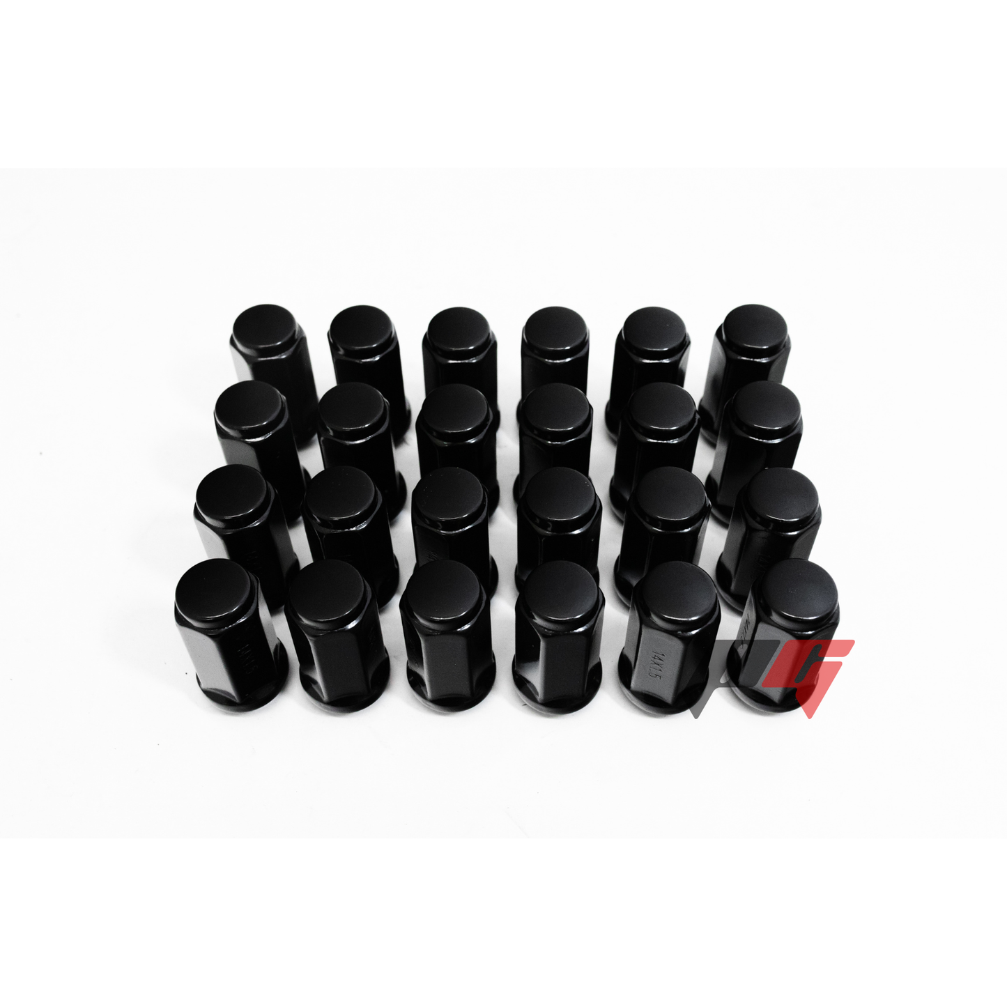 24pcs Black M14x1.5 Bulge Acorn Wheel Lug Nuts 1.75" for Chevy GMC Silverado Sierra 1500