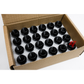 24pcs Black M14x1.5 Bulge Acorn Wheel Lug Nuts 1.75" for Chevy GMC Silverado Sierra 1500