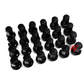 24pcs Black M12x1.85 Factory Style Mag Seat Lug Nut for Toyota 4RUNNER TACOMA CRUISER