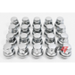 20pcs Chrome M12x1.25 Factory Style Mag Type Replacement Lug Nuts for Nissan/ Infiniti