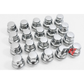 20pcs Chrome M12x1.25 Factory Style Mag Type Replacement Lug Nuts for Nissan/ Infiniti
