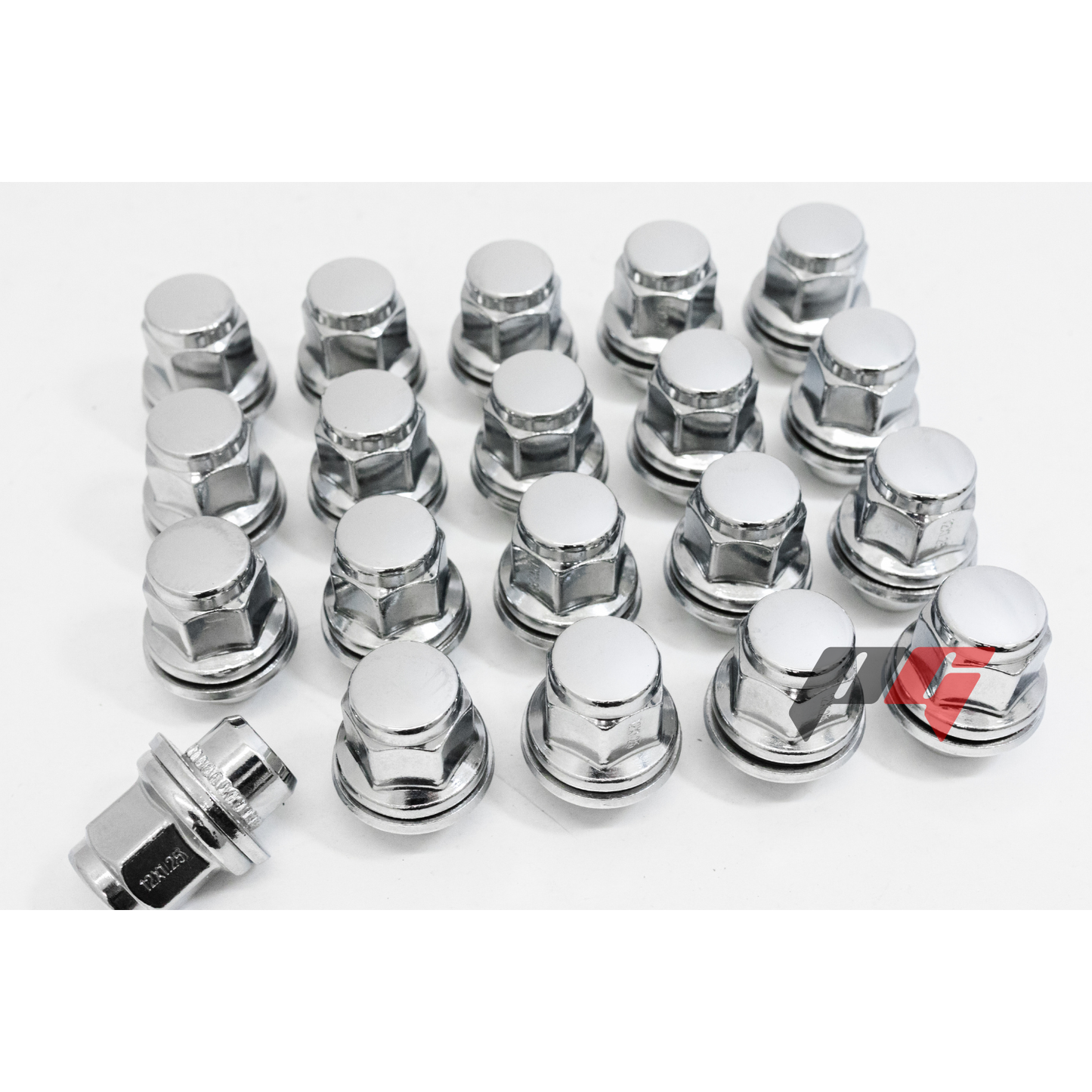 20pcs Chrome M12x1.25 Factory Style Mag Type Replacement Lug Nuts for Nissan/ Infiniti