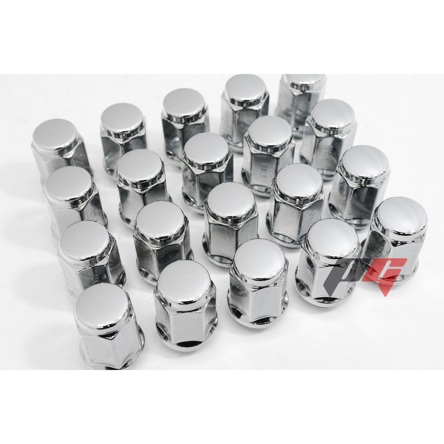 20pc Silver Factory Style M12X1.5 Mag Lug Nuts for Ford Fusion, Escape, Ranger, Focus