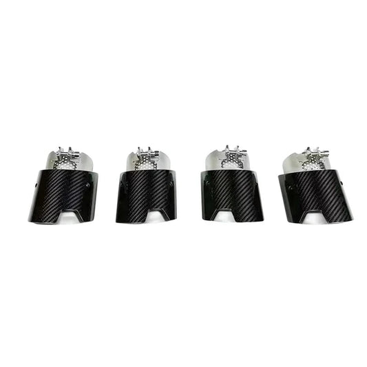 Mastermind Racing BMW G80 M3, G82 M4 Carbon Fiber & Stainless Steel Exhaust Tip Set (2021-2025)