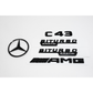 Mercedes-Benz W205 C43 AMG Gloss Black Emblem Pack