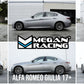Megan Racing Lowering Springs for 2017+ Alfa Romeo Giulia (EXC Quadrifoglio)