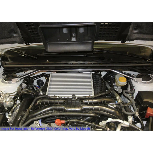 Megan Racing Front Upper Strut Tower Brace Bar For Subaru 14-18 Forester (SJ) / 15-21 WRX STI (VA ) / 16-20 Levorg (VM) - Polish - MR-SB-SI15STFU-1P