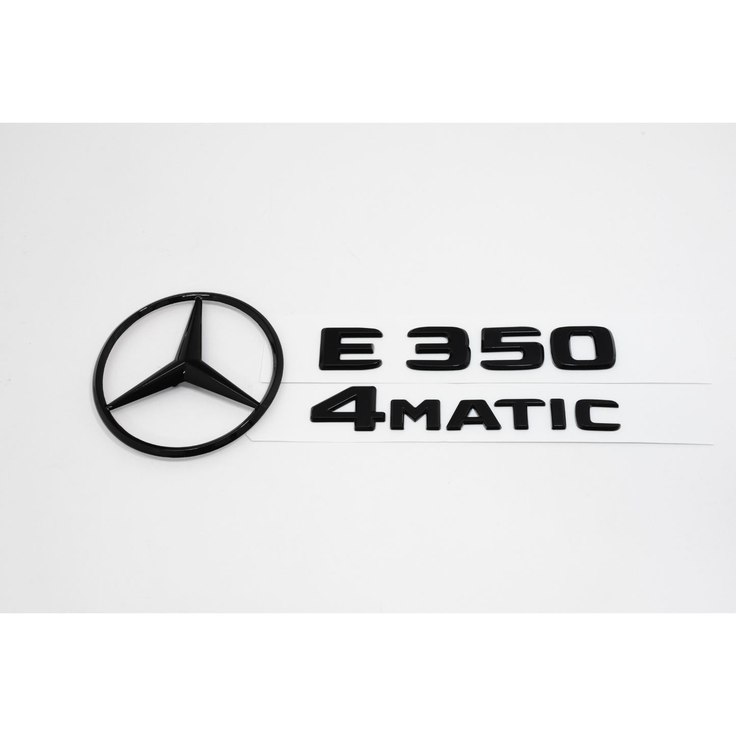 Mercedes-Benz W212 E350 4MATIC Gloss Black Emblem Pack