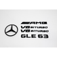 Mercedes-Benz W116 GLE63 AMG Gloss Black Emblem Pack