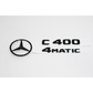 Mercedes-Benz W205 C400 AMG Gloss Black Emblem Pack
