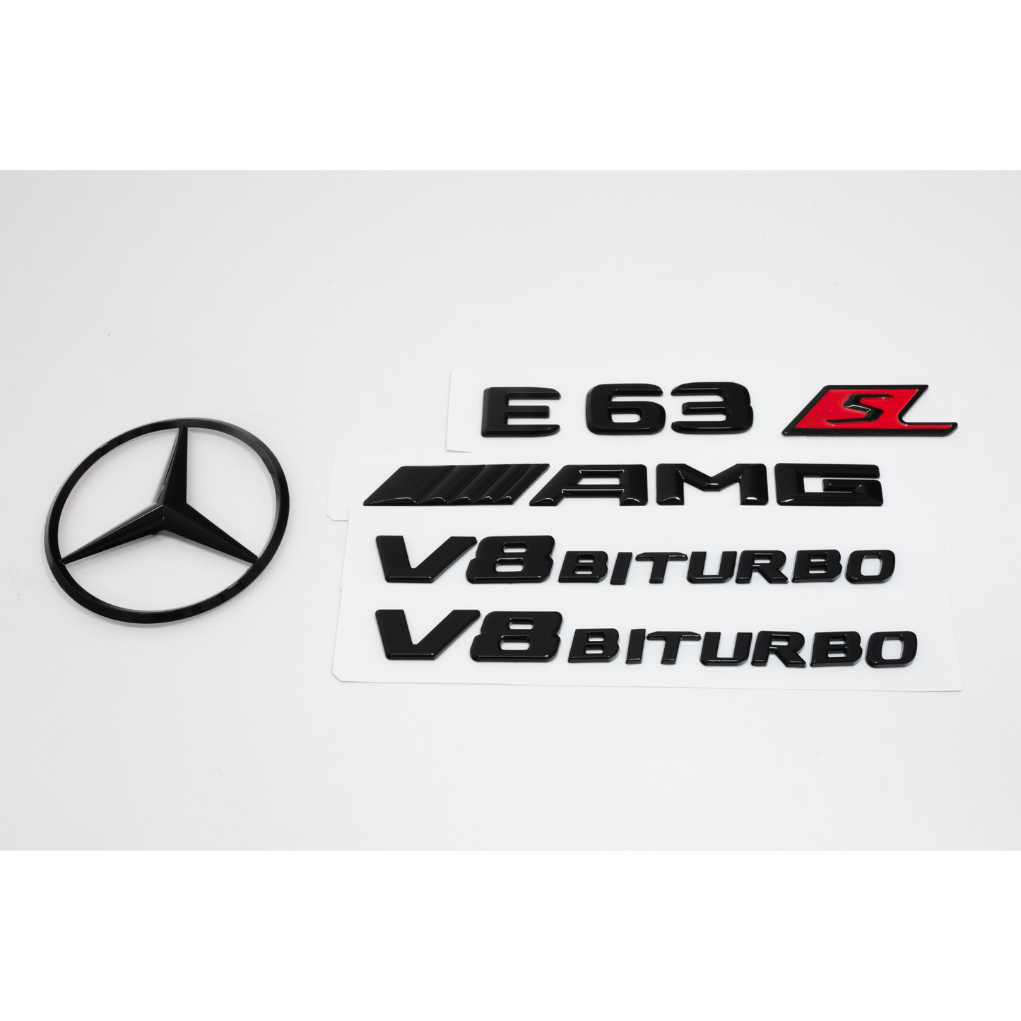 Mercedes-Benz S213 E63S Wagon AMG Gloss Black Emblem Pack