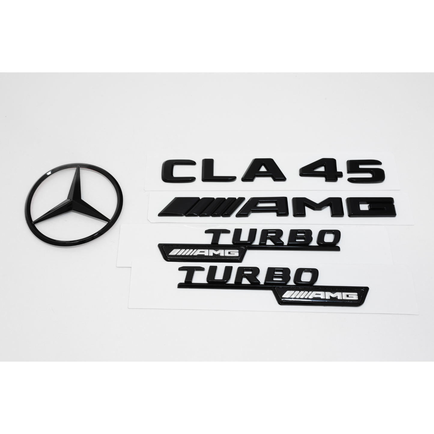 Mercedes-Benz C117 W117 CLA45 AMG Gloss Black Emblem Pack