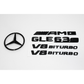 Mercedes-Benz W116 GLE63S AMG Gloss Black Emblem Pack