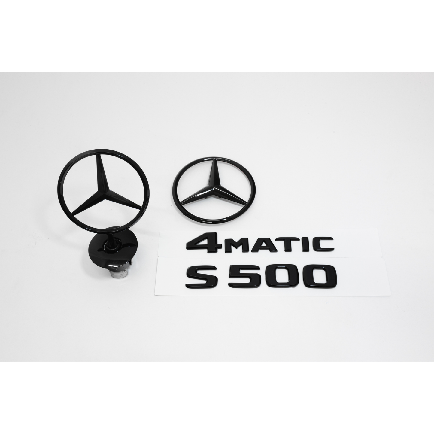Mercedes-Benz W223 S500 Sedan AMG Gloss Black Emblem Pack