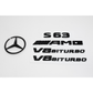 Mercedes-Benz W222 S63 Sedan AMG Gloss Black Emblem Pack