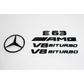 Mercedes-Benz W212 E63 AMG Gloss Black Emblem Pack
