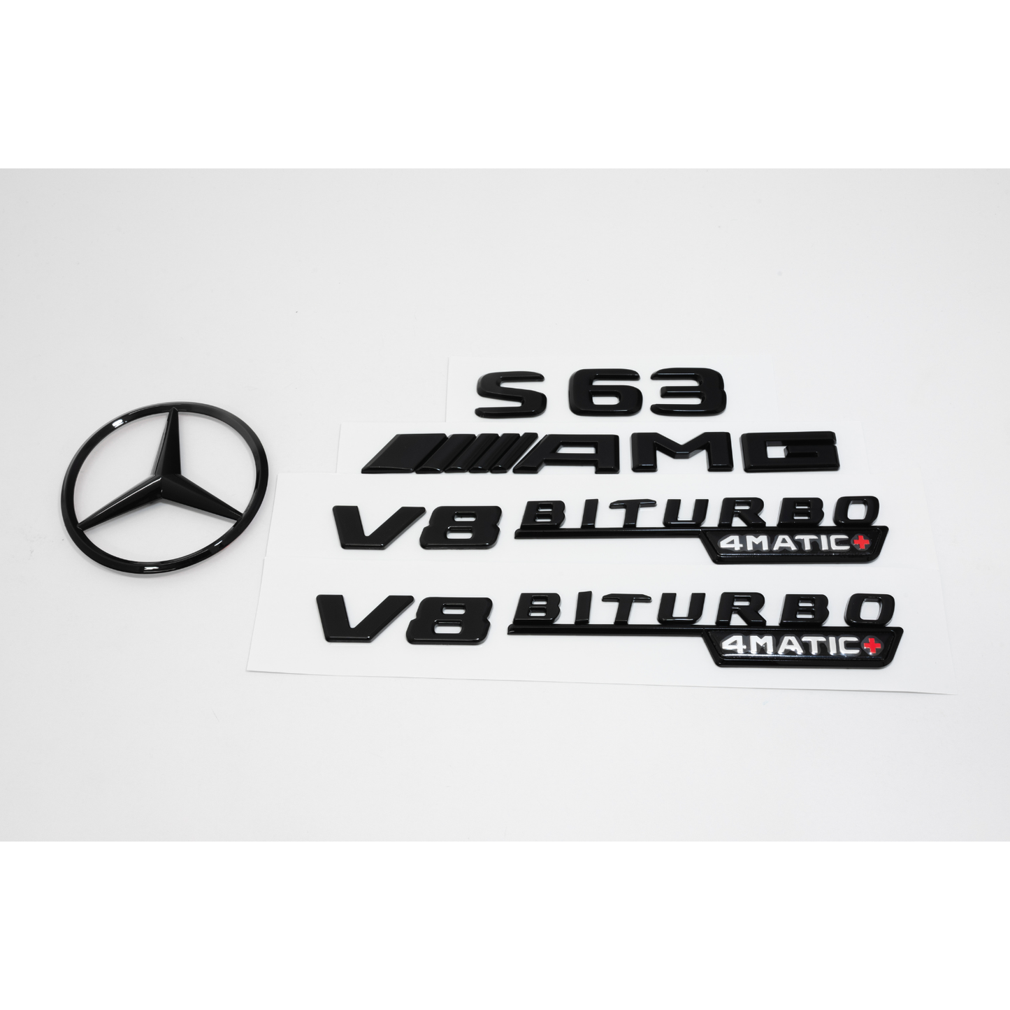 Mercedes-Benz W222 S63 Sedan AMG Gloss Black Emblem Pack