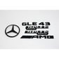 Mercedes-Benz W166 GLE43 AMG Gloss Black Emblem Pack
