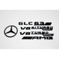 Mercedes-Benz X253 GLC63S AMG Gloss Black Emblem Pack