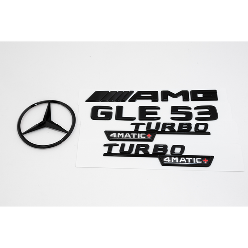 Mercedes-Benz V167 GLE53 AMG Gloss Black Emblem Pack