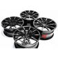 Mercedes Benz Wheels 20x8.5/20x9.5 5x112 Black Machined fit E S SL CL Class 300 350 450 550