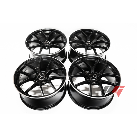 Mercedes Benz Wheels 19x8/19x9 5x112 Gloss Black Machined fit A Class B Class C Class 180 200 220 300 400