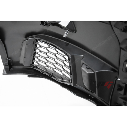2017-2019 Audi A3, S3 Front RS3 Style Bumper Cover Conversion w/ Front Grille