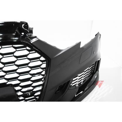 2017-2019 Audi A3, S3 Front RS3 Style Bumper Cover Conversion w/ Front Grille