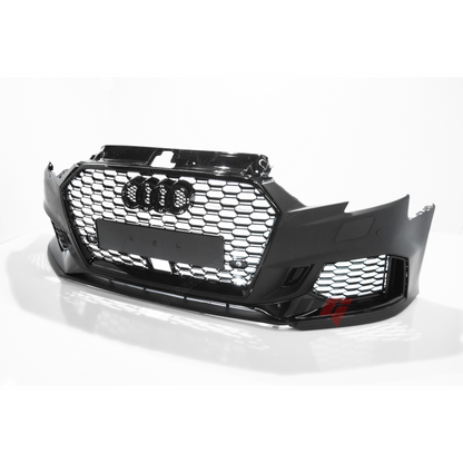 2017-2019 Audi A3, S3 Front RS3 Style Bumper Cover Conversion w/ Front Grille