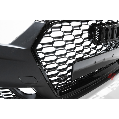 2017-2019 Audi A3, S3 Front RS3 Style Bumper Cover Conversion w/ Front Grille