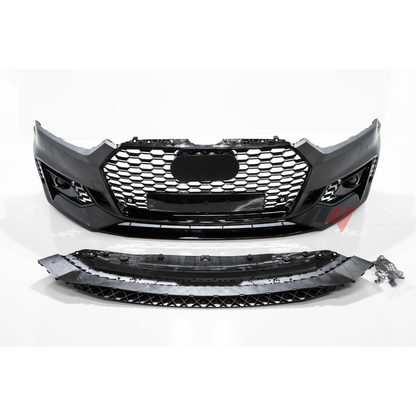 2017-2019 (B9) Audi A5, S5 Front RS5 Style Bumper Cover Conversion w/ Front Grille