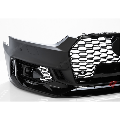 2017-2019 (B9) Audi A5, S5 Front RS5 Style Bumper Cover Conversion w/ Front Grille